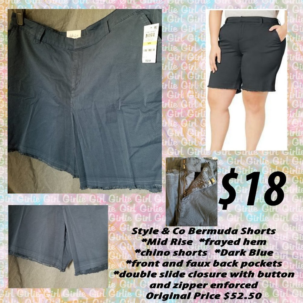 Style & Co Bemuda Shorts Dark Blue